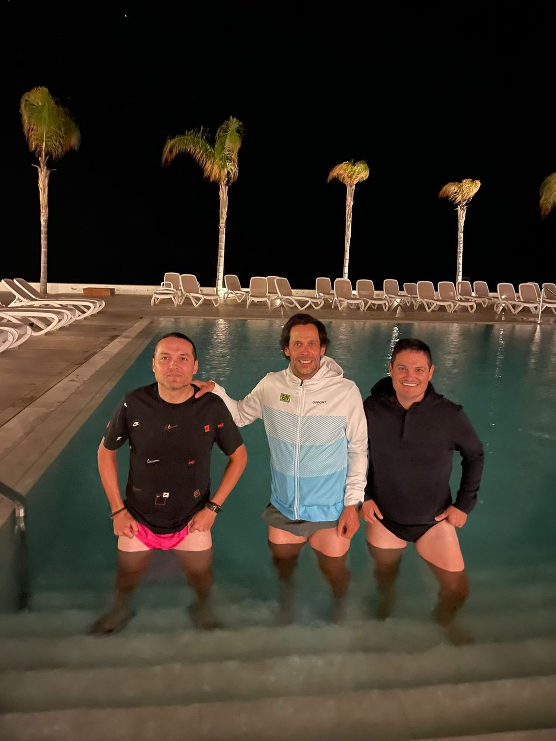 Recuperación en la piscina